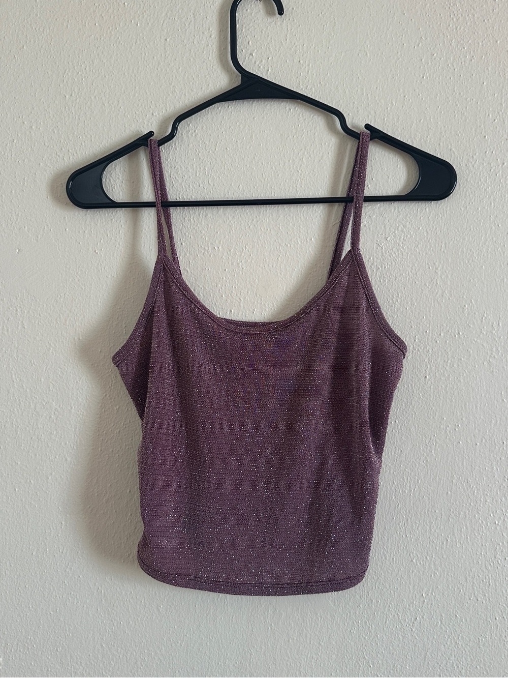 Urban Outfitters Sparkle Purple Tank Top - Women's Strap Cami
